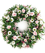 Pink & white wreath